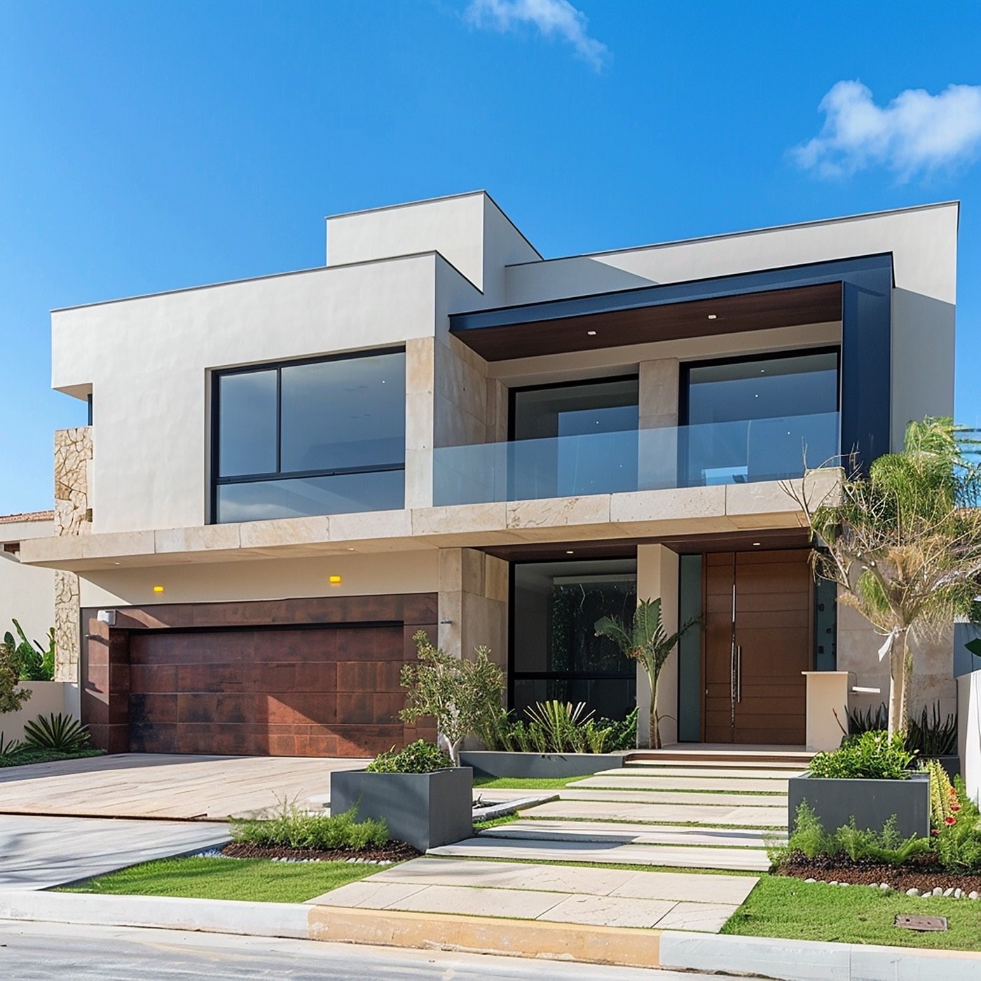 Casa moderna com garagem